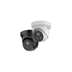 Hikvision — IP kaamera DS-2CD2346G2-ISU/SL 4MP f2.8mm kuppel valge