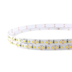 10W; 3000K; white color; SMD2835; 120LED/1m; 95-100 lm/W; Ra ≥ 90; ≥ 25000h; DC24V; ∠ 120°; IP20; 8↔*3↕mm; min 50m/1roll