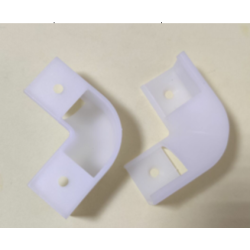 003W 90° PC milk white connection