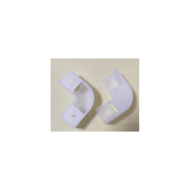001W 90° PC milk white connection