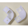 001W 90° PC milk white connection