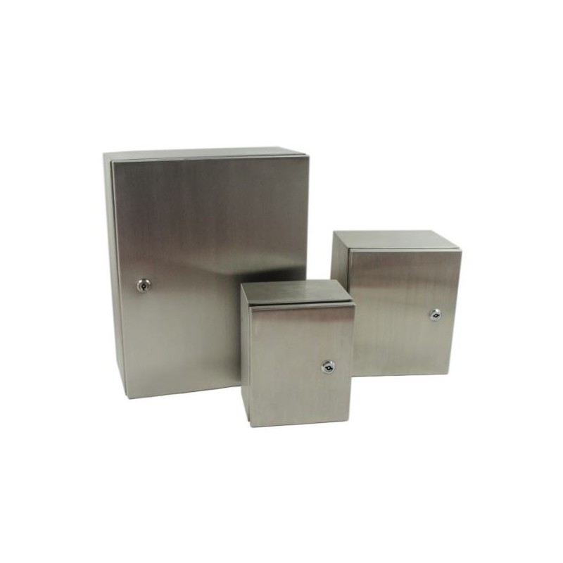 304AISI stainless steel distribution box 500x400x200 IP66