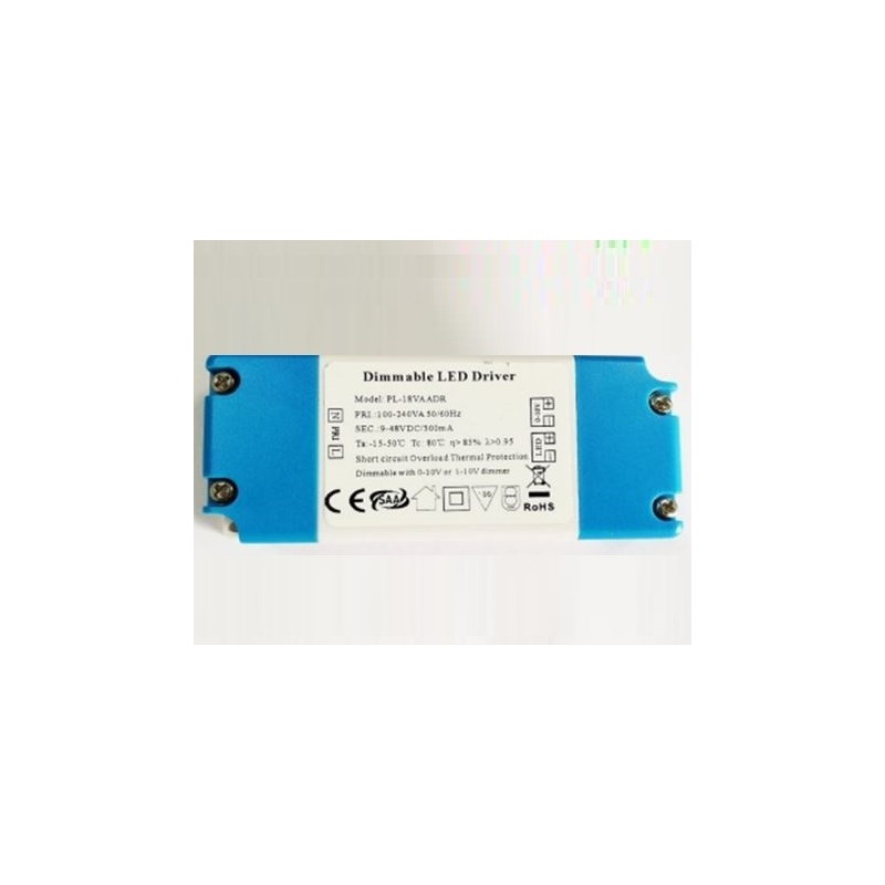 Dimmable LED driver 0/1-10V PWM 12-28W
