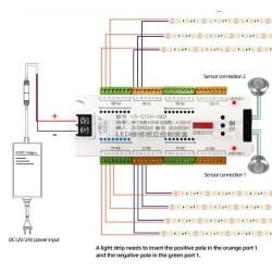 Stair lighting control system - 32CH