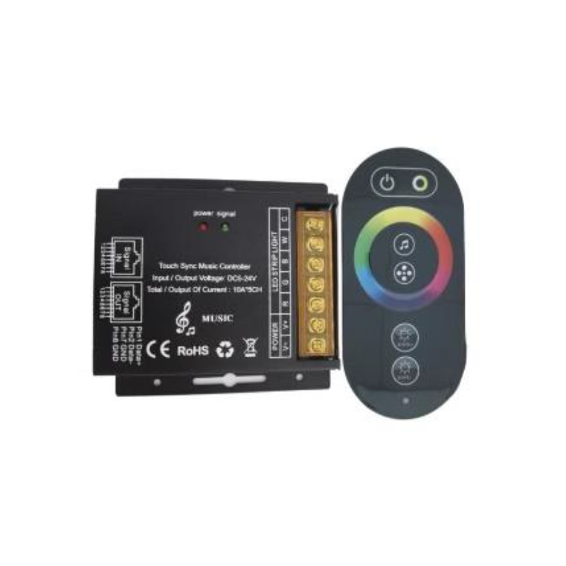 6 key touch music RGBWC colour sync controller C-5125