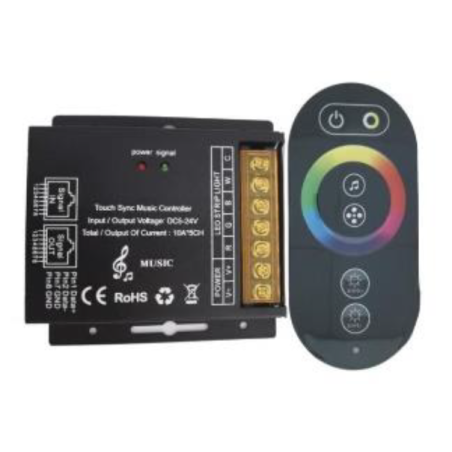 6 key touch music RGBWC colour sync controller C-5125