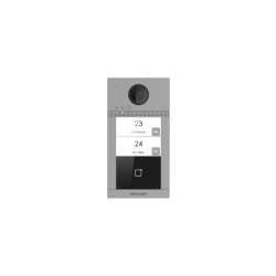 Hikvision — Villa kutsepaneel DS-KV8213-WME1(C) 2MP 2-kanalit süvistatav 2-nuppu väli metall