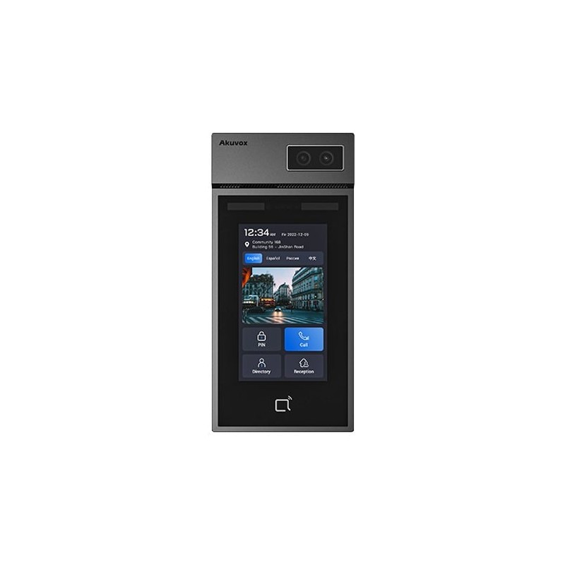 S535-Standard Hall Videofon 5 IPS LCD 2MP WDR Wiegand RS485 BT5.0 Linux PoE IP66 IK08 Akuvox