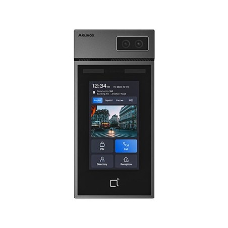S535-Standard Hall Videofon 5 IPS LCD 2MP WDR Wiegand RS485 BT5.0 Linux PoE IP66 IK08 Akuvox