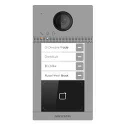 DS-KV8413-WME1(C)/flush Villa Kutsepaneel 2MP 4 kanalit 4 nuppu Standard PoE Hikvision