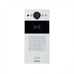R20K-Silver-On-Wall-V3.0 SIP videofono 2MP PIN RFID MIFARE NFC SIP RS485 Wiegand IP65 PoE Akuvox