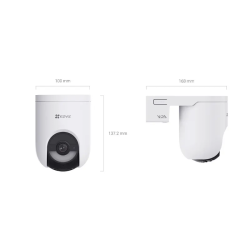 EZVIZ HB8 Lite 2K+ Battery-Powered Pan & Tilt Wi-Fi Camera, Solar Support