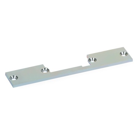 Vasturaua lukuvastus / katteplaat OK-S1SG 130x25mm hõbedane