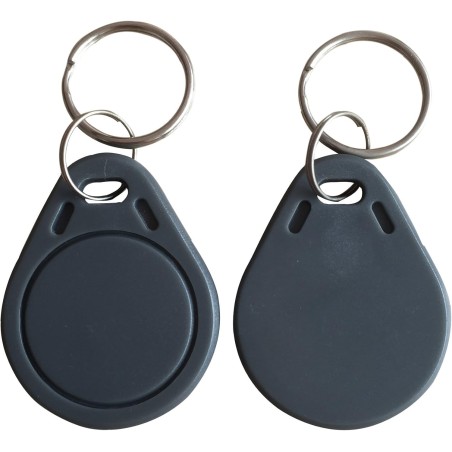 Mifare key fob S3033BNR-GY, oval, gray