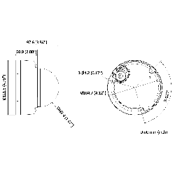 IP camera DS-2CD2187G3-LIY 8MP 2.8mm mini dome valge
