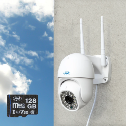 Карта памяти MicroSD PNI 128 ГБ с SD-адаптером, Class 10, 80 МБ/с, V30