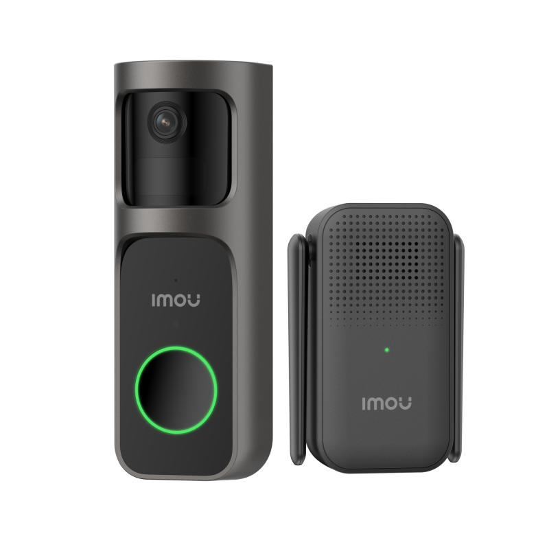 Imou Doorbell 2S Kit 3MP akutoitega Wi-Fi IP videouksekell · 2.0mm(125°) IR5m mSD USB-C