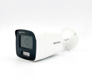 Hikvision DS-2CD2087G2-L ColorVu Bullet IP камера 8MP 2.8мм (102°) фиксированный объектив Белый