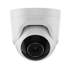 AJAX Турельная 8MP Проводная IP Камера Безопасности 2.8мм (100°–110°) Фиксированный Объектив Белый