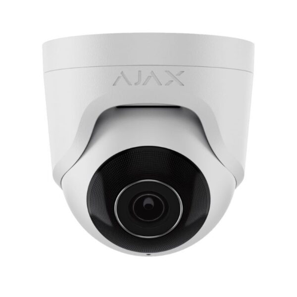 AJAX Турельная 8MP Проводная IP Камера Безопасности 2.8мм (100°–110°) Фиксированный Объектив Белый