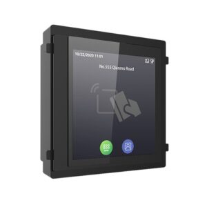 Hikvision DS-KD-TDM Puuteekraani moodul koos Mifare kaardilugejaga Must