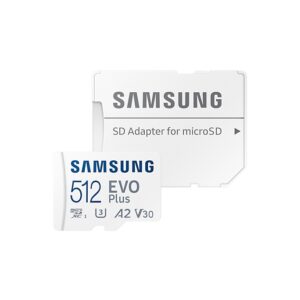 Samsung MicroSDXC 512GB EVO Plus mälukaart w/ Adapter